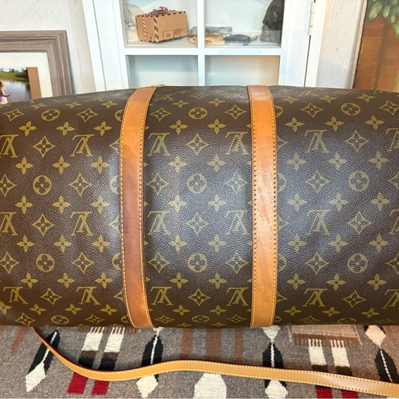 Louis Vuitton Vintage Brown Monogram Keepall 50. Made in France July 1992. - Picture 5 of 16